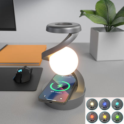 Wireless Charging Moon Lamp